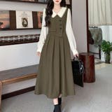 レイヤード風 ロングワンピース 長袖韓国 | Miniministore | 詳細画像1