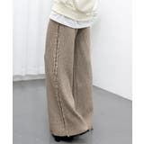 サイドフリンジ リブニットパンツ 暖かい | Miniministore | 詳細画像36 