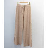 サイドフリンジ リブニットパンツ 暖かい | Miniministore | 詳細画像42 