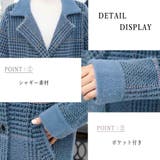 グレンチェック チェスターコート 韓国 | Miniministore | 詳細画像4
