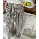 ストライプセミワイドパンツ ハイウエスト | Miniministore | 詳細画像1 