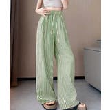 ストライプセミワイドパンツ ハイウエスト | Miniministore | 詳細画像12 