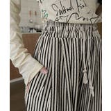 ストライプセミワイドパンツ ハイウエスト | Miniministore | 詳細画像18 