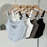 カップ付き タンクトップ ショート丈韓国 | Miniministore | 詳細画像15