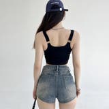 カップ付き タンクトップ ショート丈韓国 | Miniministore | 詳細画像6
