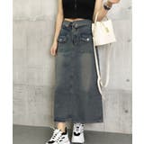 デニムマキシスカート バックスリット入り | Miniministore | 詳細画像17 