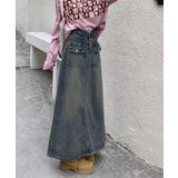 デニムマキシスカート バックスリット入り | Miniministore | 詳細画像5 