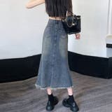 デニムスカート ロング Aラインスカート | Miniministore | 詳細画像8