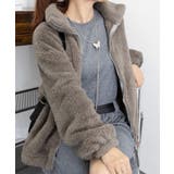 ファージャケット レディースボアブルゾン | Miniministore | 詳細画像5