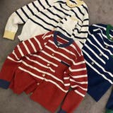 ボーダー柄カーディガン レディースニット | Miniministore | 詳細画像10 