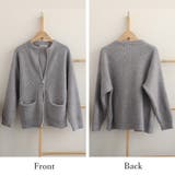 ニットカーディガン ジップアップアウター | Miniministore | 詳細画像3 