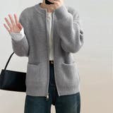 ニットカーディガン ジップアップアウター | Miniministore | 詳細画像9 