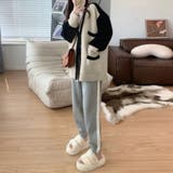 ニットカーディガン秋冬ノーカラーアウター | Miniministore | 詳細画像4