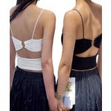 カップ付きキャミソール背中あきブラトップ | Miniministore | 詳細画像1