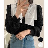 ビッグカラー ワッシャーブラウス 韓国風 | Miniministore | 詳細画像1