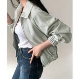 スエード調ジャケット韓国風ライトアウター | Miniministore | 詳細画像11 