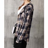 フード付き チェックシャツオーバーサイズ | Miniministore | 詳細画像21