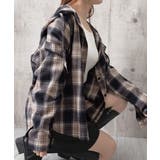 フード付き チェックシャツオーバーサイズ | Miniministore | 詳細画像22