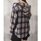 フード付き チェックシャツオーバーサイズ | Miniministore | 詳細画像23