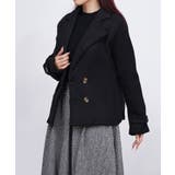 ウールタッチダブルブレストショートコート | Miniministore | 詳細画像10 
