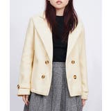 ウールタッチダブルブレストショートコート | Miniministore | 詳細画像13 