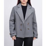 ウールタッチダブルブレストショートコート | Miniministore | 詳細画像18 