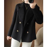 ウールタッチダブルブレストショートコート | Miniministore | 詳細画像2 