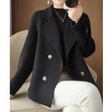 ウールタッチダブルブレストショートコート | Miniministore | 詳細画像3 