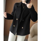 ウールタッチダブルブレストショートコート | Miniministore | 詳細画像4 