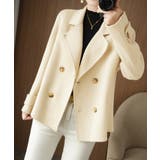 ウールタッチダブルブレストショートコート | Miniministore | 詳細画像5 