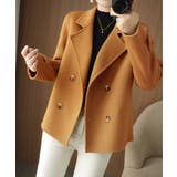 ウールタッチダブルブレストショートコート | Miniministore | 詳細画像8 