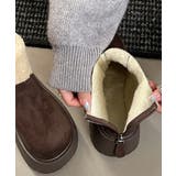 厚底ボアムートンショートブーツ秋冬防寒靴 | Miniministore | 詳細画像26