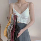 ホワイト | フロントクロス キャミソール レディース | Miniministore