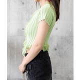 レースフリルニットトップスショート丈夏服 | Miniministore | 詳細画像19