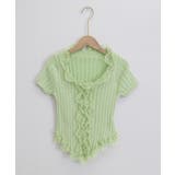 レースフリルニットトップスショート丈夏服 | Miniministore | 詳細画像25