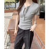 ヘンリーネックTシャツワンポイントロゴt | Miniministore | 詳細画像13 