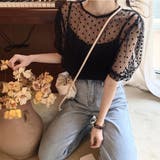 ドット柄 シアーブラウス レディース | Miniministore | 詳細画像8 
