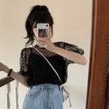 ドット柄 シアーブラウス レディース | Miniministore | 詳細画像9 