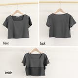 ショート丈Tシャツ レディース 半袖韓国 | Miniministore | 詳細画像3
