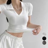 ポロシャツ レディースクロップドTシャツ | Miniministore | 詳細画像1 