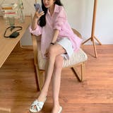 チェック柄 シャツブラウス レディース夏 | Miniministore | 詳細画像7 