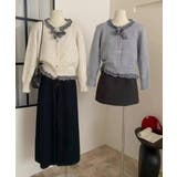 フリルカラーニットリボンカーディガン甘め | Miniministore | 詳細画像9 