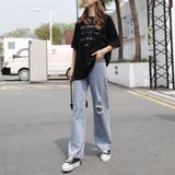 デニムパンツ ストレートパンツ 韓国風 | Miniministore | 詳細画像6 