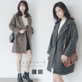 チェスターコート グレンチェック コート | Miniministore | 詳細画像1