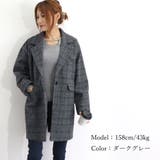 チェスターコート グレンチェック コート | Miniministore | 詳細画像12