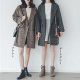 チェスターコート グレンチェック コート | Miniministore | 詳細画像2