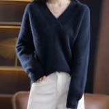 ｖネック ニットセーター レディース秋冬 | Miniministore | 詳細画像5 