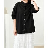 ボリュームスリーブシャツブラウス半袖春夏 | Miniministore | 詳細画像14 