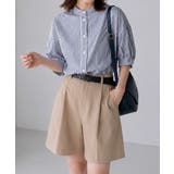 ボリュームスリーブシャツブラウス半袖春夏 | Miniministore | 詳細画像22 