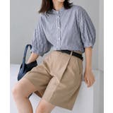 ボリュームスリーブシャツブラウス半袖春夏 | Miniministore | 詳細画像23 